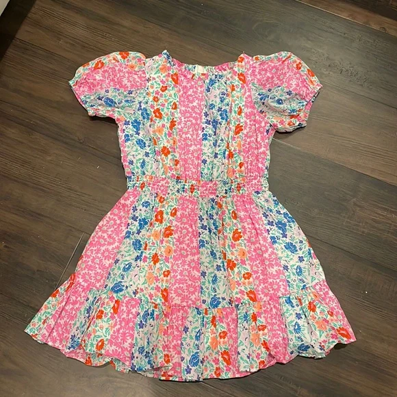 Crewcuts girl’s dress in floral stripe size 4 - Picture 2 of 6